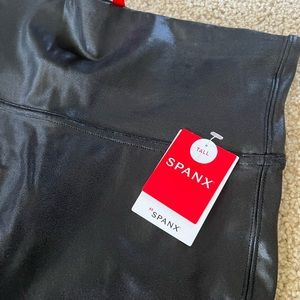 Women’s Spanx faux leather black pants